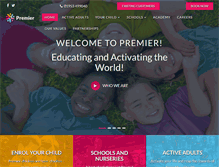 Tablet Screenshot of premier-education.com