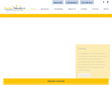 Tablet Screenshot of premier-education.co.uk
